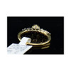 Flower Design Diamond Bridal Set 14K Yellow Gold Round Wedding Ring 1/2 Tcw.