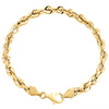 bracelet à maillons en corde taillée en diamant massif en or jaune 14 carats de 6 mm avec fermoir mousqueton 8-9 pouces
