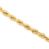 bracelet à maillons en corde taillée en diamant massif en or jaune 14 carats de 7 mm avec fermoir mousqueton 8-9 pouces