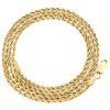 14K Yellow Gold 1.50mm Solid Diamond Cut Rope Chain Link Necklace 16 - 26 Inches