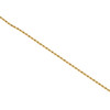 14K Yellow Gold 1mm Solid Diamond Cut Rope Chain Link Necklace 16 - 30 Inches