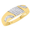 Diamond Trio Set 10K Yellow Gold Ladies Engagement Ring Mens Wedding Band 3/4 CT