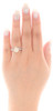 14K Tri Tone Gold Yellow Diamond Teardrop Infinity Engagement Ring 0.88 CT.