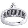 10K White Gold Round Diamond Marquise Cluster Ladies Engagement Ring 0.50 Ct.