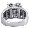 10K White Gold Round Diamond Heart Cluster Ladies Designer Engagement Ring 2 Ct.