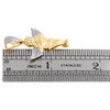 10K Yellow Gold Genuine Diamond Mini Wingspan Angel Pendant Pave Charm 0.12 CT.