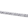 Mens White Diamond Bracelet .925 Sterling Silver 0.85 Ct.