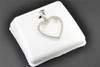 Diamond Heart Pendant .925 Sterling Silver 0.15 CT Love Charm with Chain