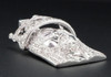 Mini Diamond Jesus Face Pendant .925 Sterling Silver Crown on Head Charm 0.60 Ct.