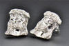 Diamond Studs .925 Sterling Silver Jesus Face Earrings .20 CT