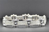 Echtes Diamantarmband, 10 Karat Weißgold, Pavé-Fassung, Rundschliff, 8,5 Zoll, 1,42 ct