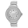 Mænds Ice Mania IM3501MI ægte Diamond Illusion Dial Metal Band Watch 0,08 CT.