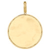 10K Yellow Gold Diamond Medallion Picture Memory Frame Pendant 3" Charm 1 CT.