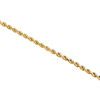 collar de eslabones de cadena de cuerda con corte de diamante hueco de 2,50 mm de oro amarillo de 14 k de 16 a 30 pulgadas