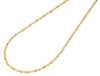 10K Yellow Gold 2MM Typhoon Moon Cut Link Chain Diamond Cut Necklace 16-30 Inch