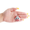 10K White Gold Diamond Clown Face Emoji Pendant 1.80" Enamel Pave Charm 0.80 CT.