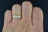 Diamond Trio Set His Hers Matching Engagement Ring Wedding Band 10K Yellow Gold 0.35 CT.