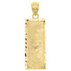 pendentif en or jaune 10 carats 122,00 €, billet de cent dollars, taille diamant, 1,50 po