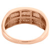 10K Rose Gold Genuine Round Diamond Wedding Band Mens Pave Statement Ring 1/7 CT