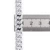 Miami Cuban Link-Armband aus Sterlingsilber mit Diamanten, 8,75 mm, Kastenverschluss 20,3 cm, 1,75 ct