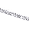 Miami Cuban Link-Armband aus Sterlingsilber mit Diamanten, 8,75 mm, Kastenverschluss 20,3 cm, 1,75 ct