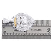 10K White Gold Real Diamond Lion Head Statement Pendant 1.30" Pave Charm 1/3 CT.