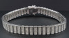Statement Diamond Bracelet Mens Sterling Silver 7.25" Pave Round Cut 2.50 CT. -