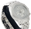 Mens New IceTime Diamond Band Watch 45mm Case Crushed Illusion Dial Prince 2 Ct.