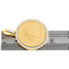 22K American Eagle Gold Coin 1/2 oz. & 10K Diamond Mounting Pendant 2.25 CT.