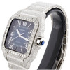 Santos De Cartier Diamond Watch 40mm Stainless Steel Ref. # WSSA0030 16.50 ct.