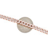 14K Rose Gold Round Diamond 6mm Miami Cuban Chain 20" Pave Necklace 12.20 CT.