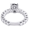 14K White Gold Cathedral Setting Diamond 3/4 Eternity Engagement Ring 2.20 TCW