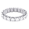 14K White Gold Diamond Eternity Wedding Band Vintage Style Women's Ring 3.65 CT