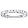14K White Gold Diamond 3/4 Eternity Wedding Band Vintage Style Ring 1.43 CT.