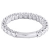 14K White Gold Diamond 3/4 Eternity Wedding Band Vintage Style Ring 1.43 CT.