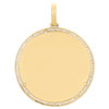 10K Yellow Gold Baguette Diamond Memory Picture Frame Pendant 3.15" Charm 2.8 CT