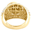 10K Yellow Gold Baguette & Princess Diamond Statement 19mm Pinky Ring 3.40 CT.