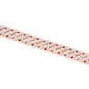 Miami Cuban Link-Armband aus Sterlingsilber mit Diamanten, 8,7 mm, Kastenverschluss 20,3 cm, 1,75 ct