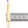 14K Tri-Color Gold Diamond Cut Valentino Link 8mm ID Statement Bracelet 8"