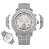 Men's Diamond Watch Joe Rodeo Junior JJU304 11.50 Ct Chronograph White Dial