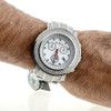 Men's Diamond Watch Joe Rodeo Junior JJU304 11.50 Ct Chronograph White Dial