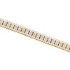 10-karätiges Gelbgold-Armband mit rundem Diamant, 4-reihiger Krappenfassung, 8 mm, ausgefallenes Cluster-Armband, 7,26 ct