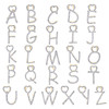 10-Karat-Gelbgold-Diamant-Schriftzug-Anfangsanhänger-Herzanhänger, Buchstabe A bis Z, 1/10 ct