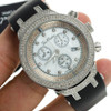 Men's Diamond Watch Joe Rodeo Master JJM27 2.2Ct Illusion White Chronograph Dial