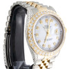 Montre Rolex Datejust 16013 diamant 18 carats bicolore / acier 36 mm cadran vadrouille blanc 5 ct