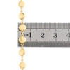 ausgefallenes Rolo-Armband aus 14 Karat Gelbgold mit italienischem Karabinerverschluss, 6 mm, Statement-Armband, 17,8 cm