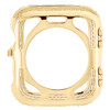 cassa personalizzata in oro giallo 10k con diamanti baguette e orologio da 44 mm serie 6 Apple Watch da 5 ct.