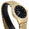 Gucci Ya126402 Diamond Watch Black Dial 38mm Stainless Steel Gold PVD 1.75 Ct.
