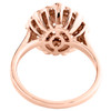 10K Rose Gold Morganite & Diamond Double Braided Halo Engagement Ring 1.45 TCW