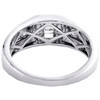 10K White Gold Baguette Diamond Men's Wedding Band Anniversary Ring 0.37 Ct.